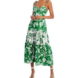 FARM Rio Forest Soul Mixed Midi dress